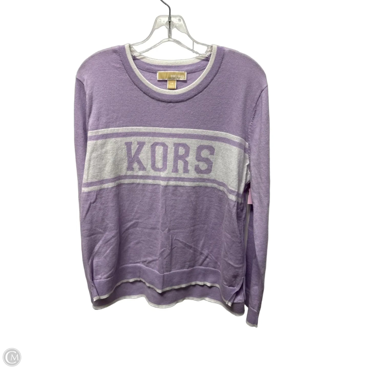 Sweater By Michael By Michael Kors In Purple, Size: L