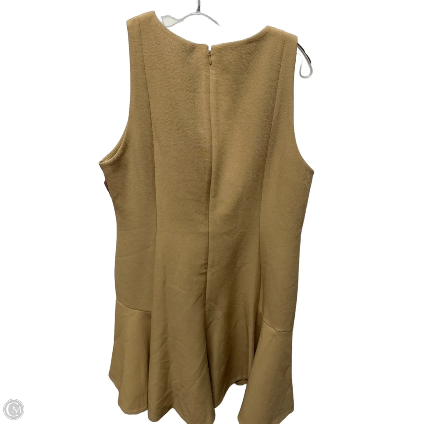 Dress Casual Midi By Dkny In Tan, Size: L