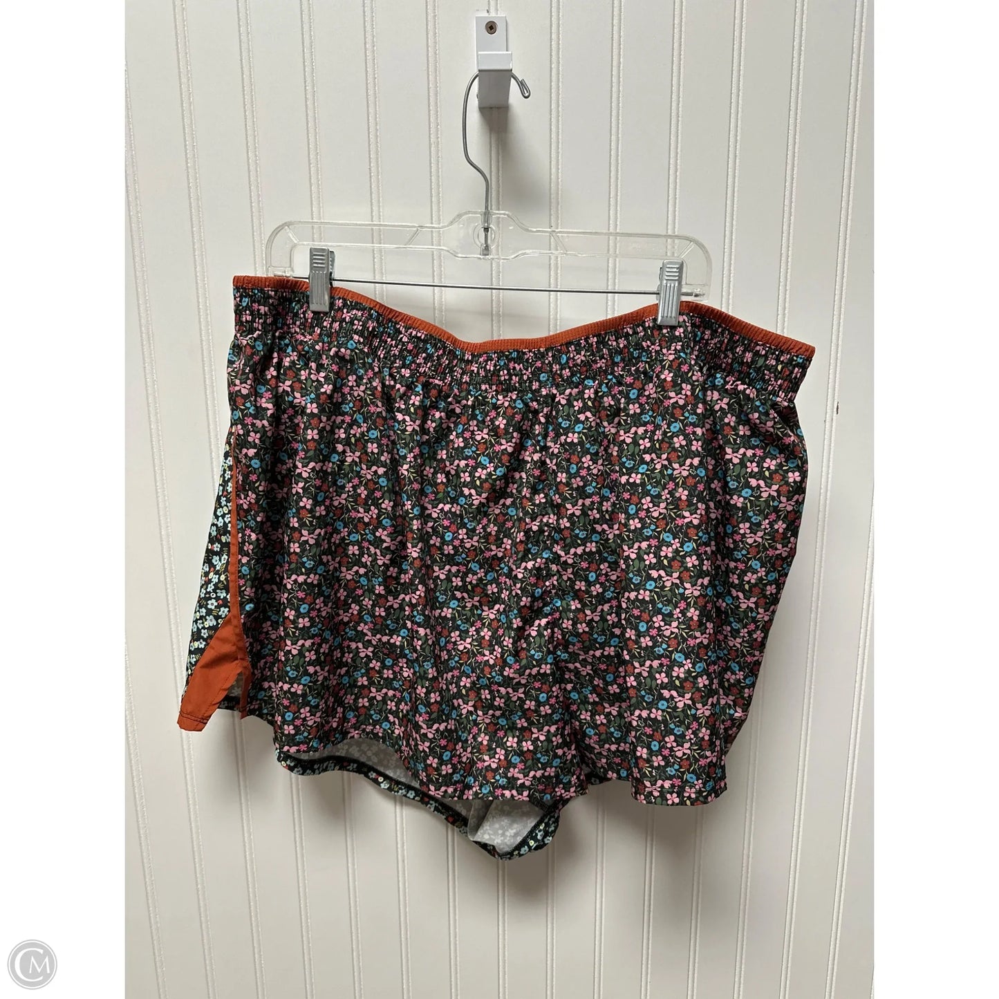 Athletic Skort By Nike In Floral Print, Size: 3x