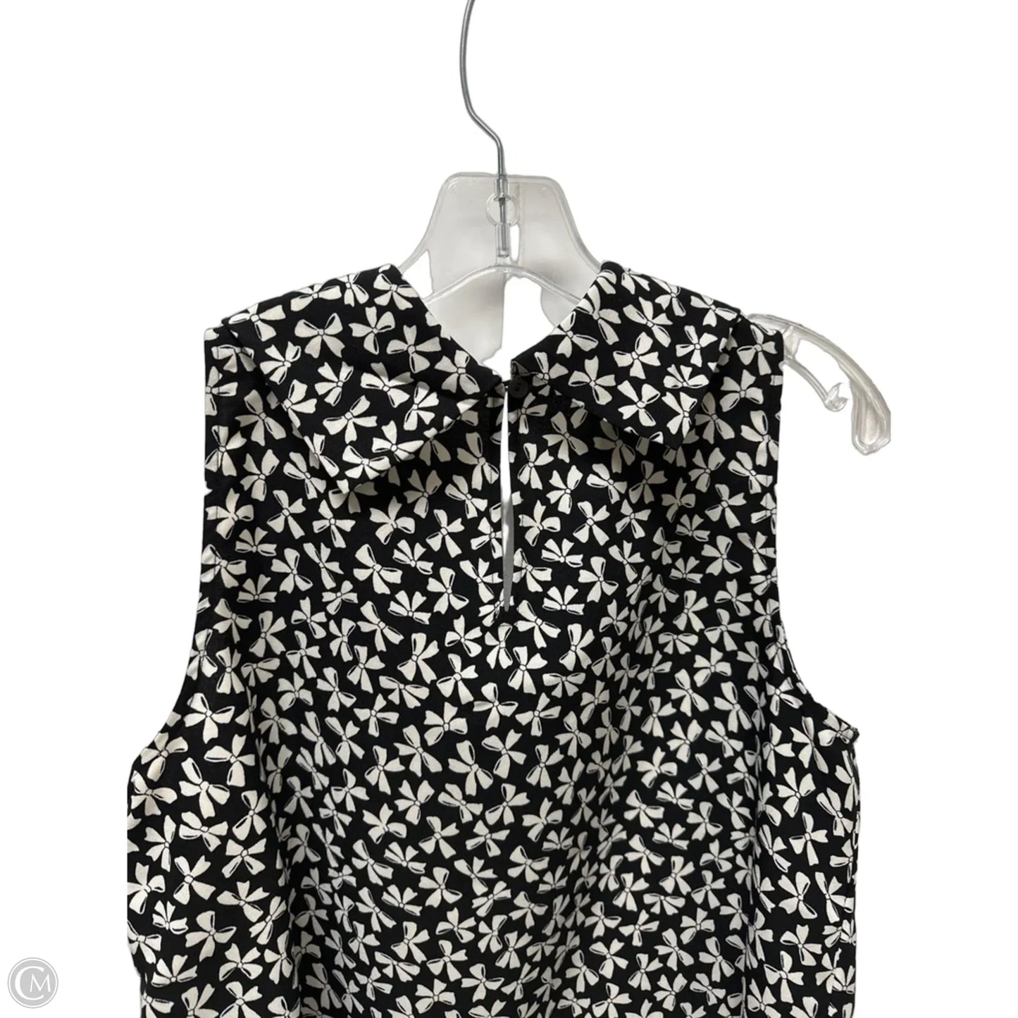 Top Sleeveless By Ann Taylor In Black & White, Size: S