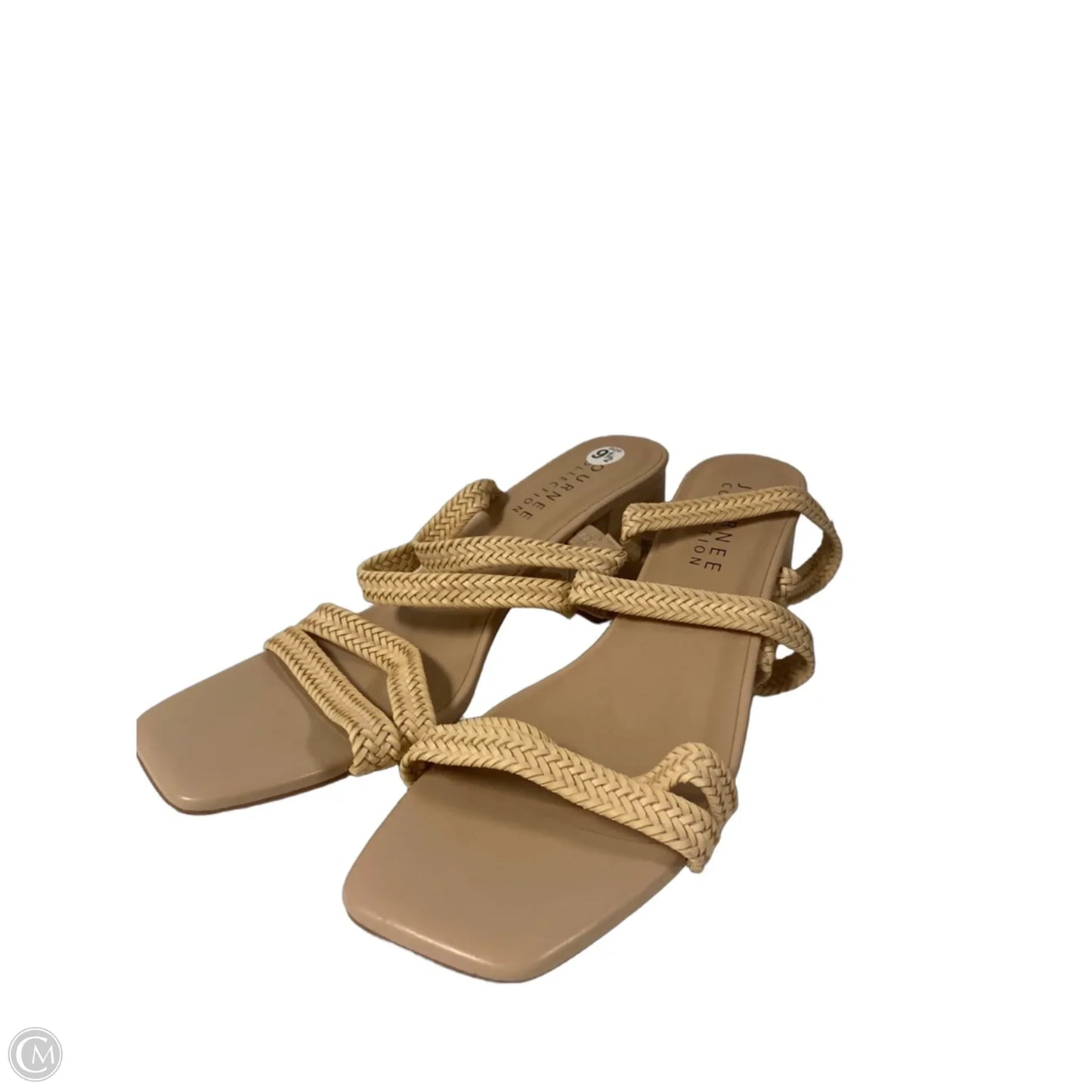 Shoes Heels Block By Clothes Mentor In Beige, Size: 9.5
