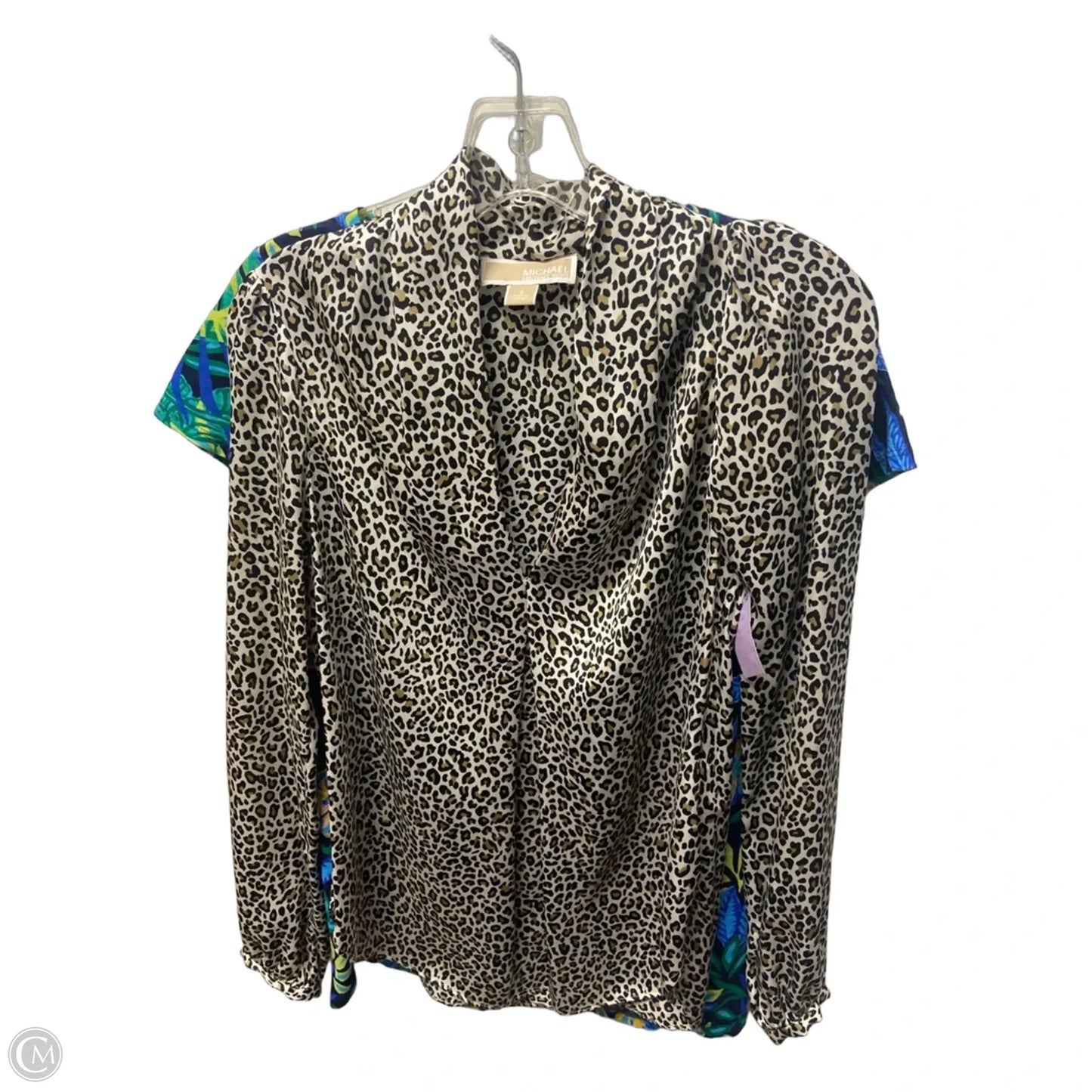Top Long Sleeve By Michael By Michael Kors In Animal Print, Size: S