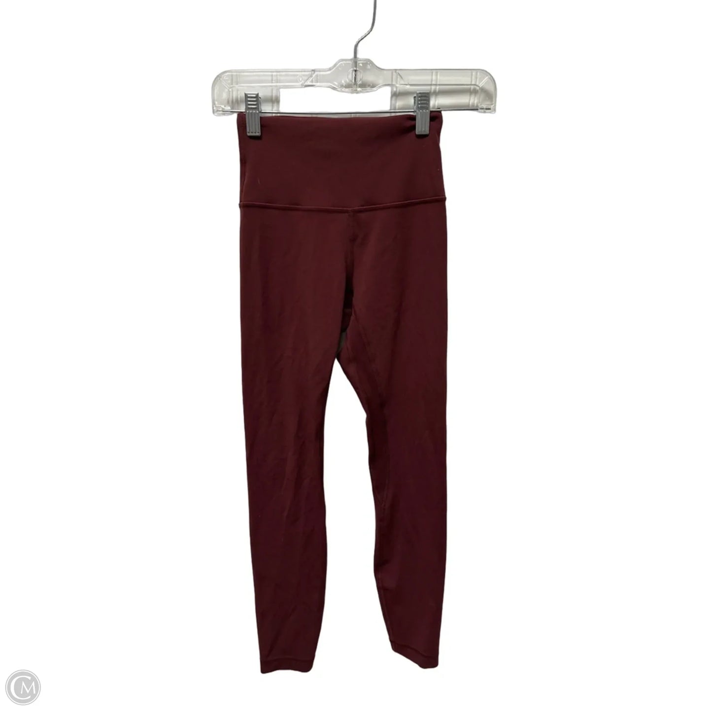 Athletic Leggings By Lululemon In Red, Size: 2