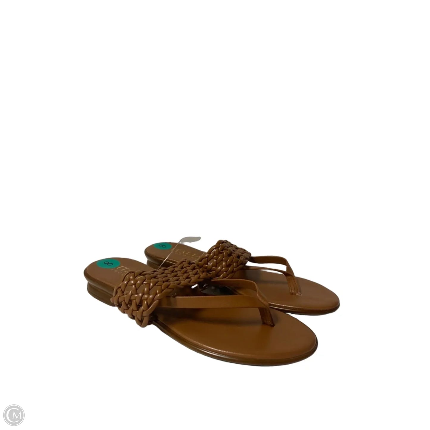 Sandals Flats By Italian Shoemakers In Brown, Size: 8