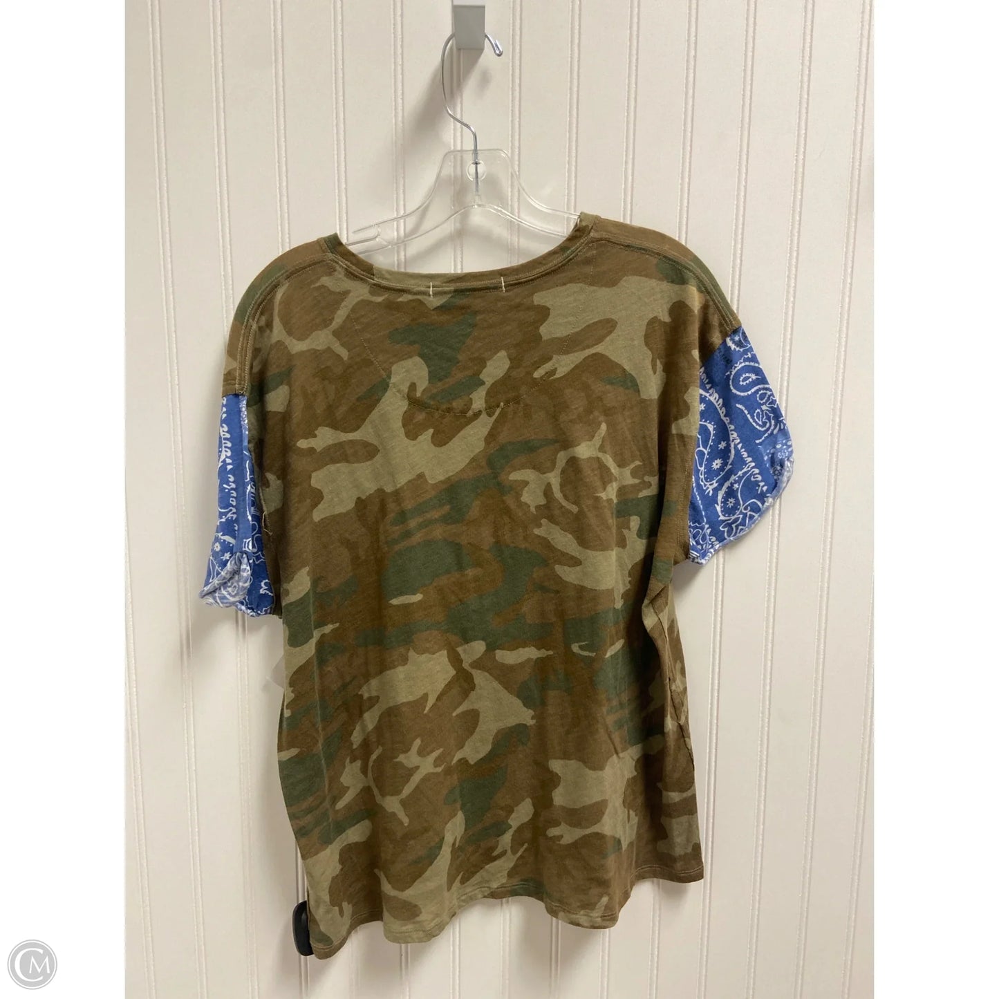 Top Short Sleeve By We The Free In Camouflage Print, Size: Xs