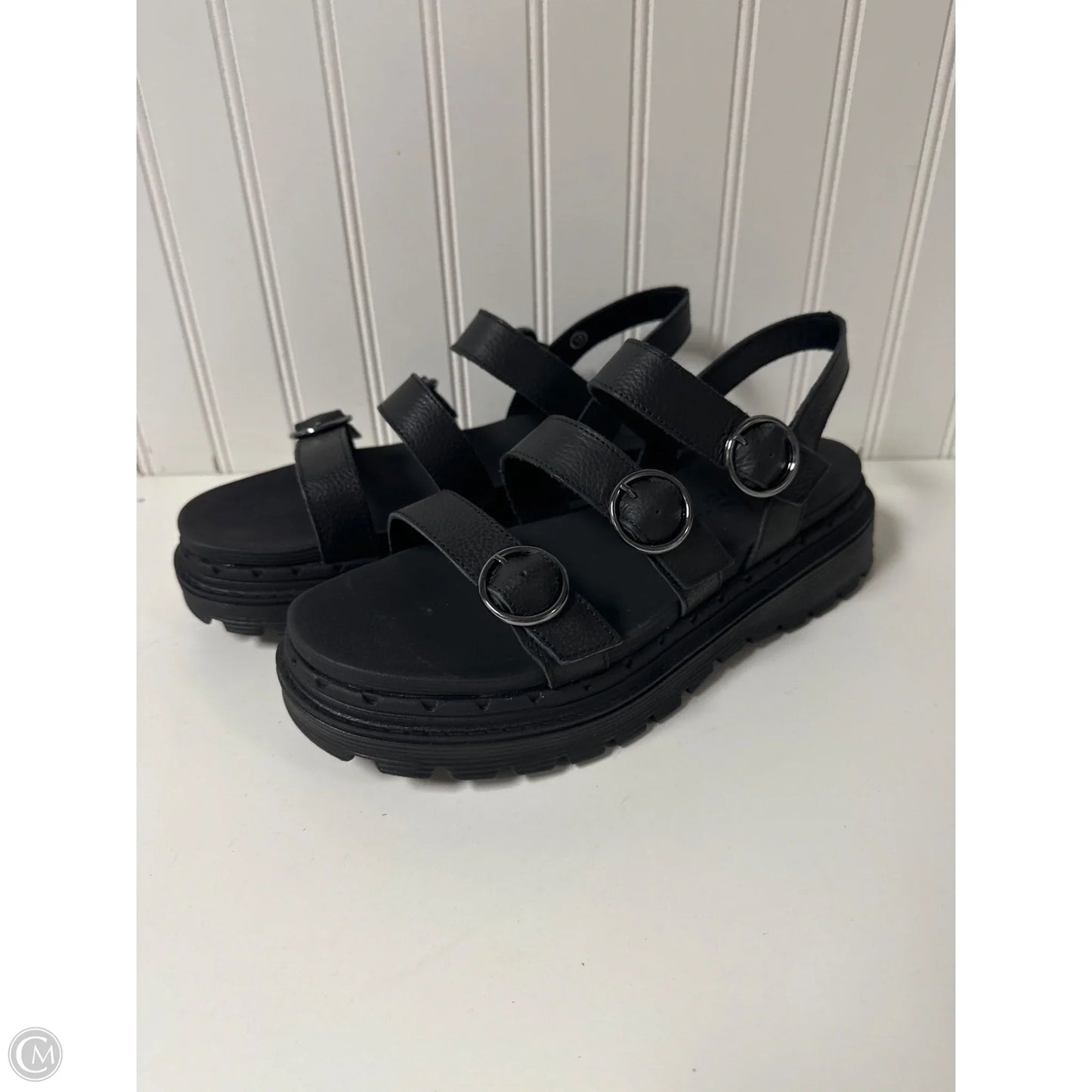 Sandals Flats By Skechers In Black & White, Size: 10