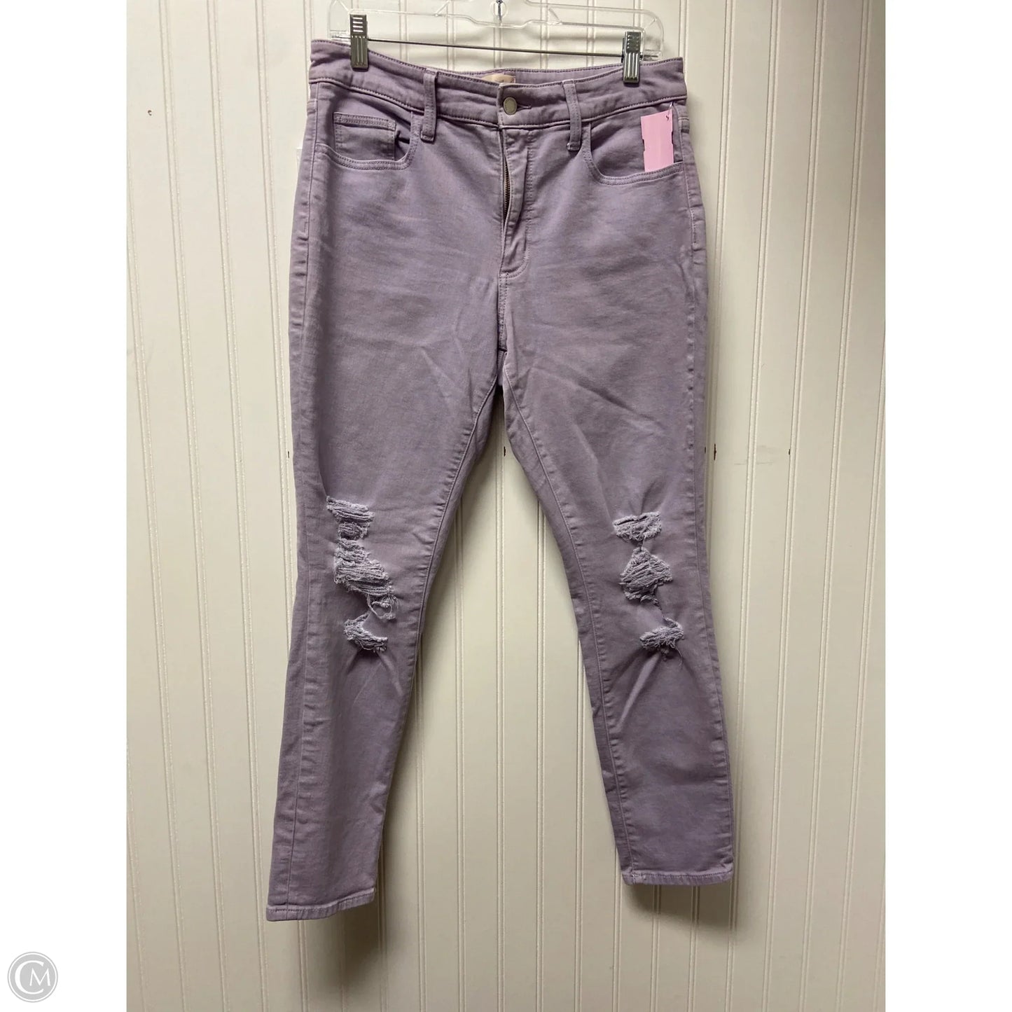 Jeans Skinny By Universal Thread In Purple, Size: 10