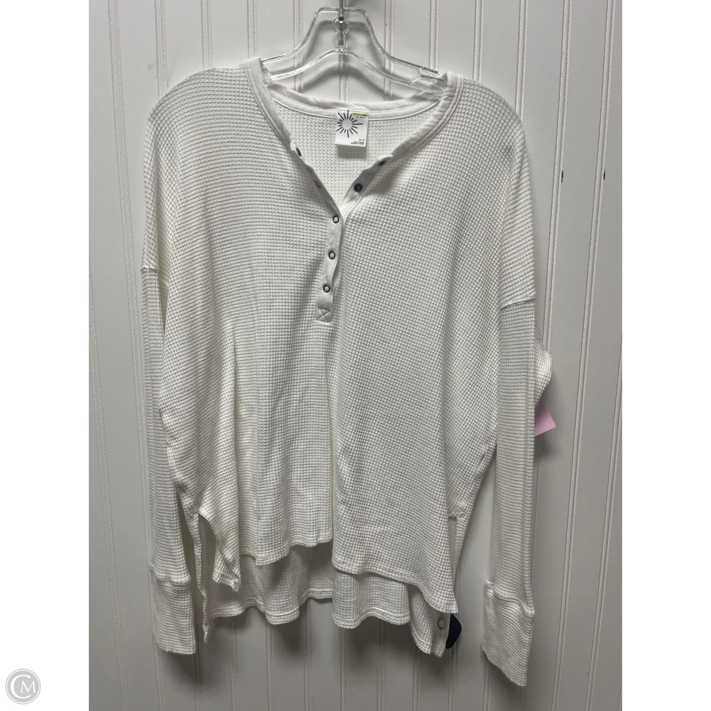 Top Long Sleeve By Offline By Aerie In White, Size: S