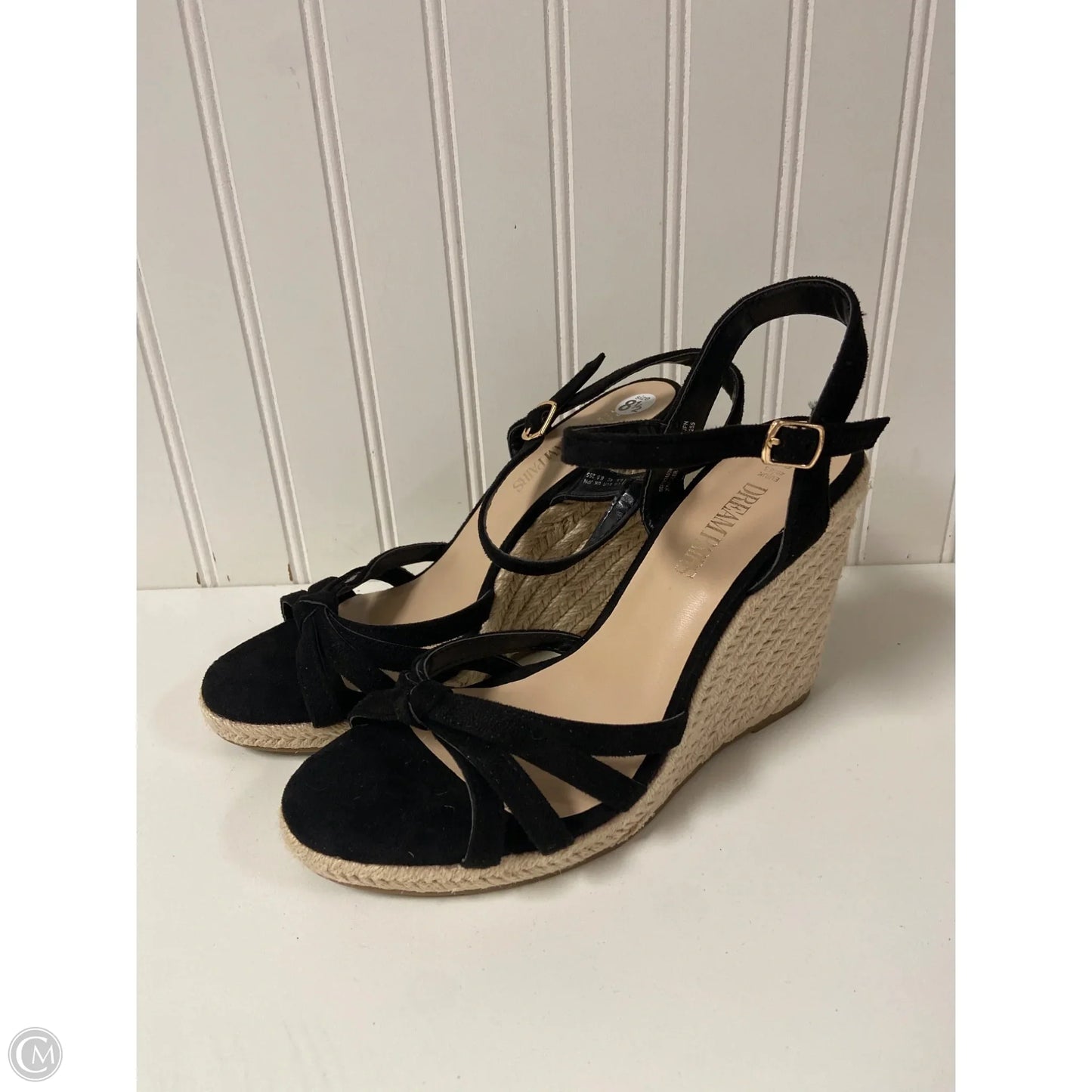 Shoes Heels Wedge By Dream Pairs In Black, Size: 8.5