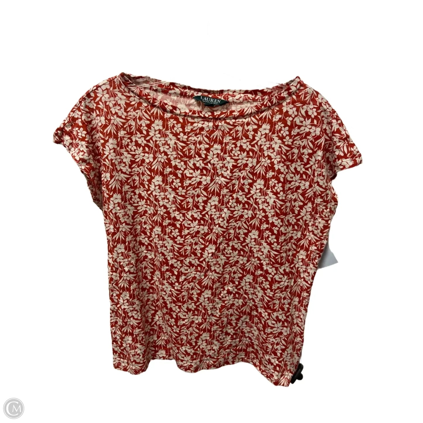 Top Short Sleeve By Ralph Lauren In Red, Size: M
