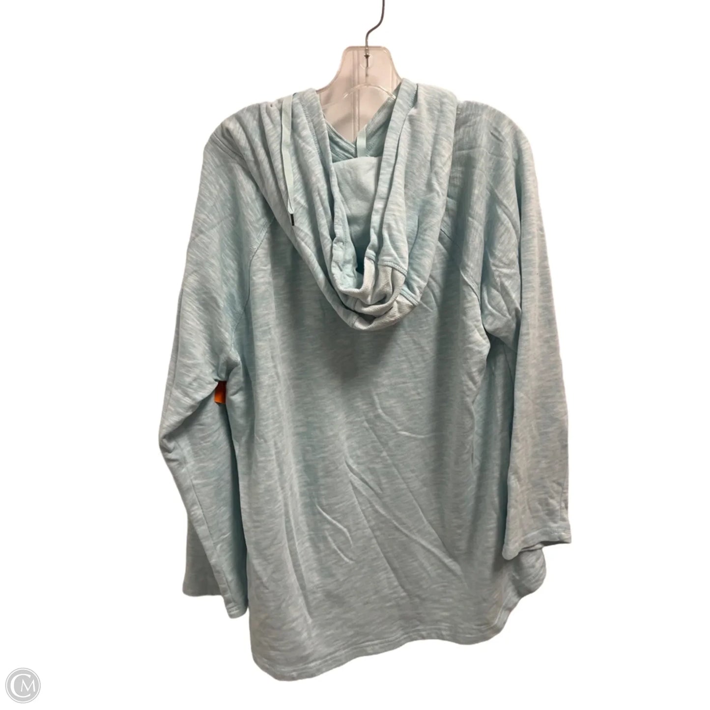 Sweatshirt Hoodie By Calvin Klein In Blue, Size: 1x