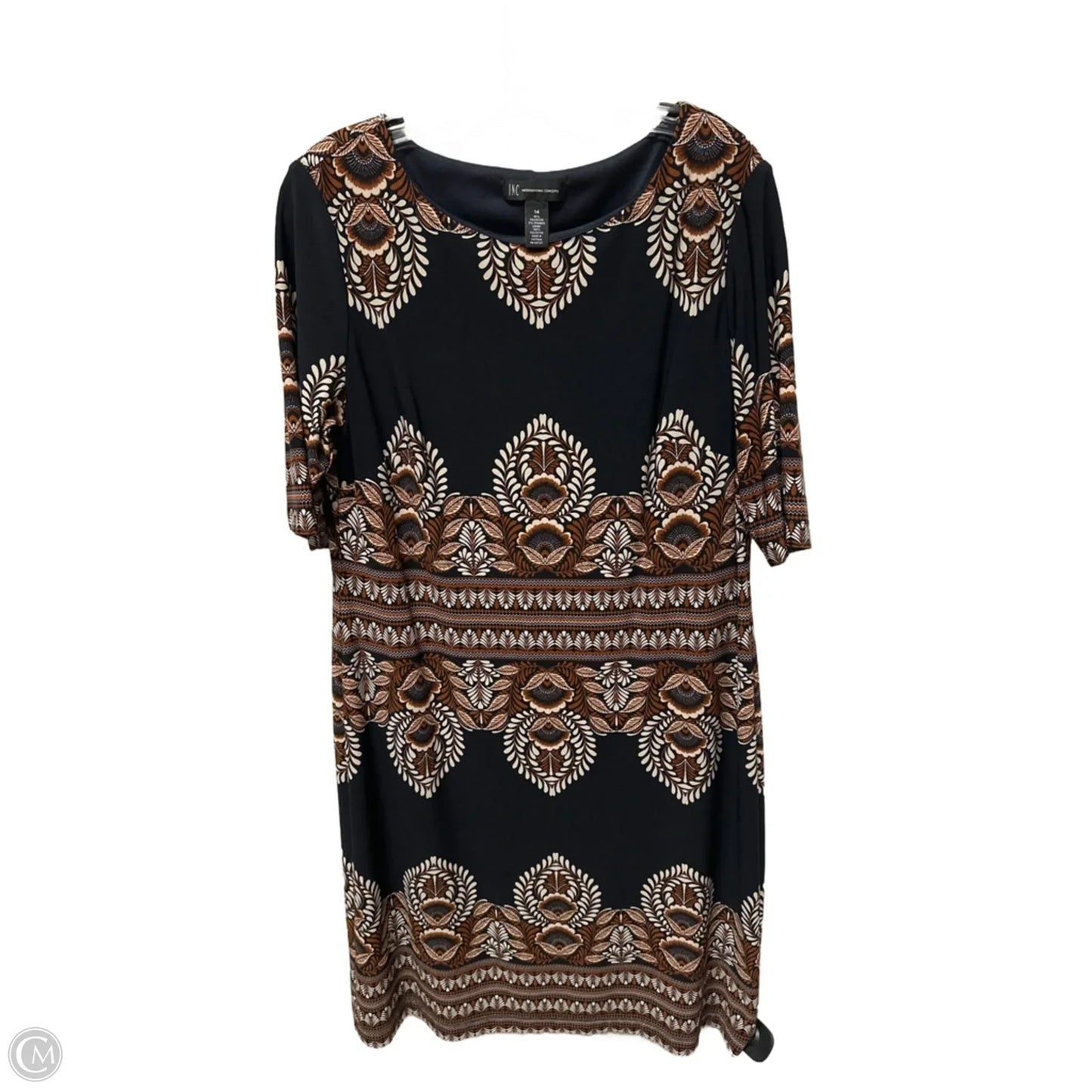 Dress Casual Maxi By Inc In Blue & Brown, Size: L