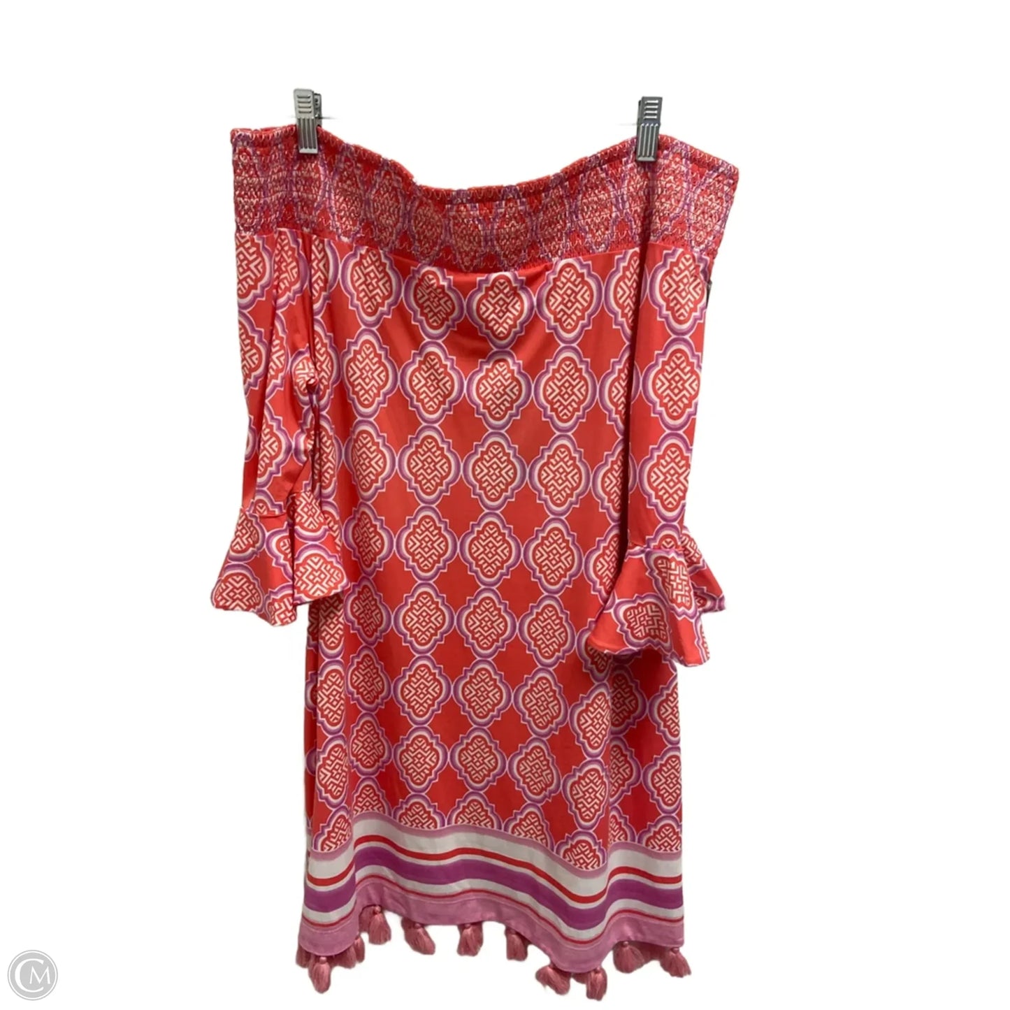 Dress Casual Midi By Cabana Life In Pink, Size: Xl