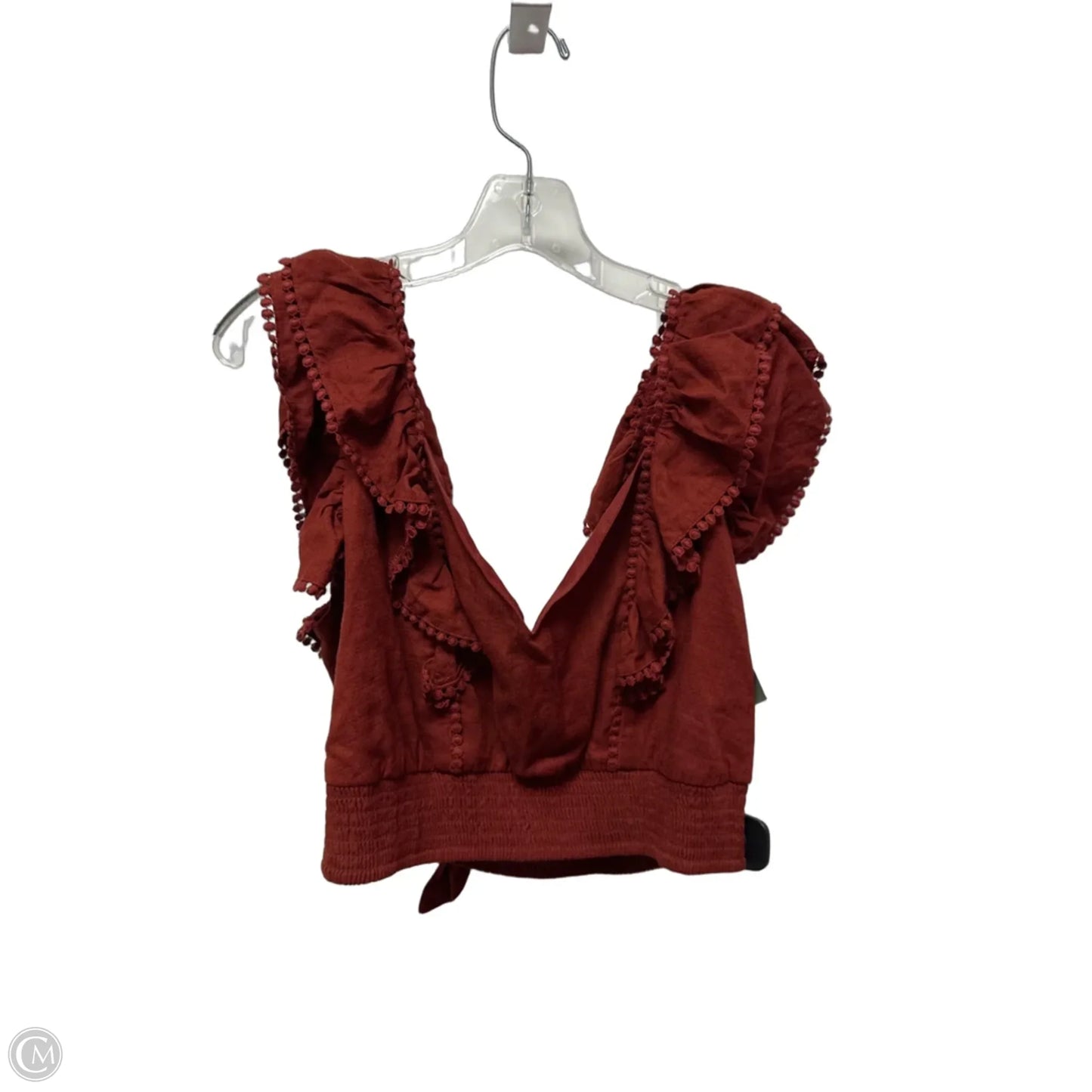 Top Sleeveless By Express In Red, Size: L