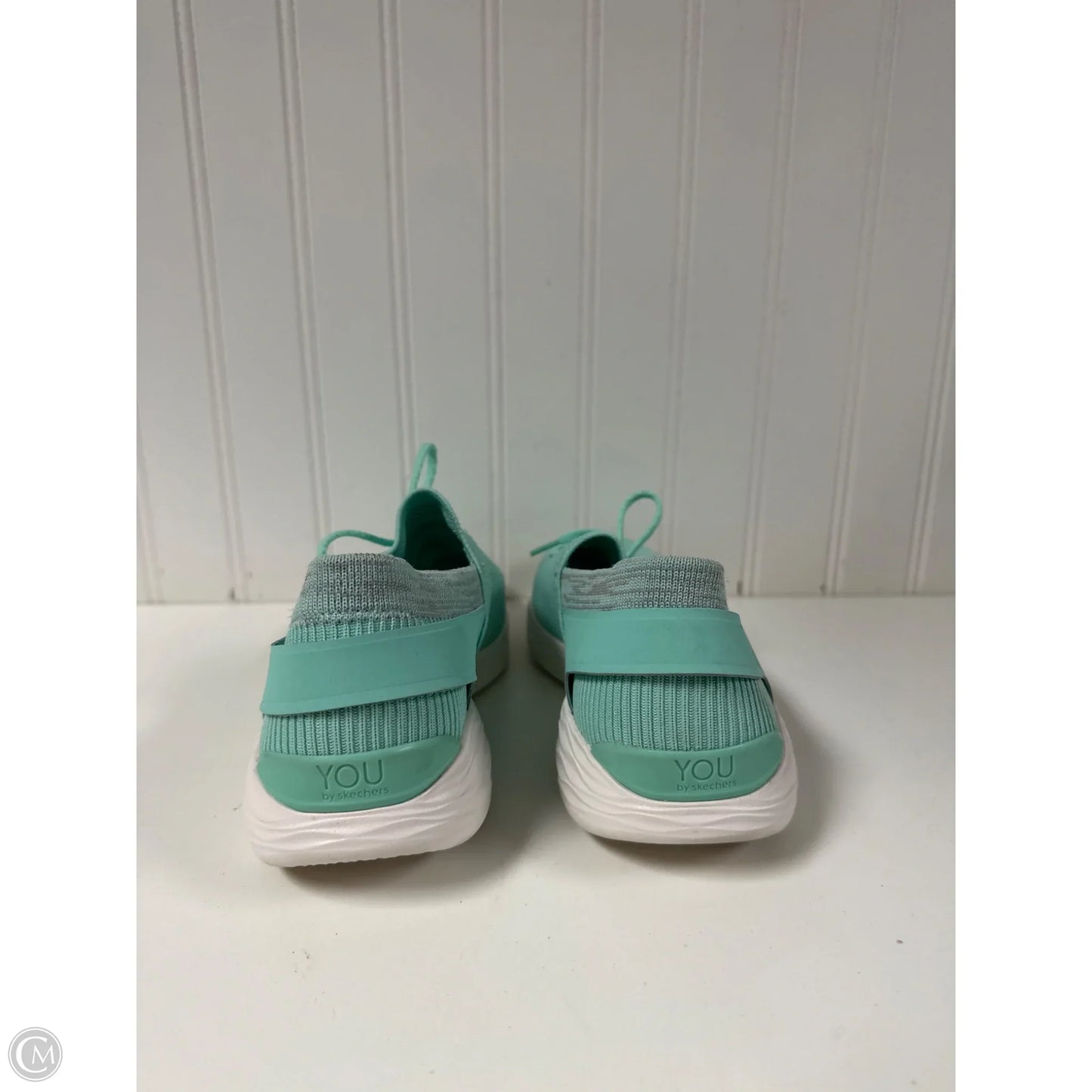 Shoes Athletic By Skechers In Aqua, Size: 7