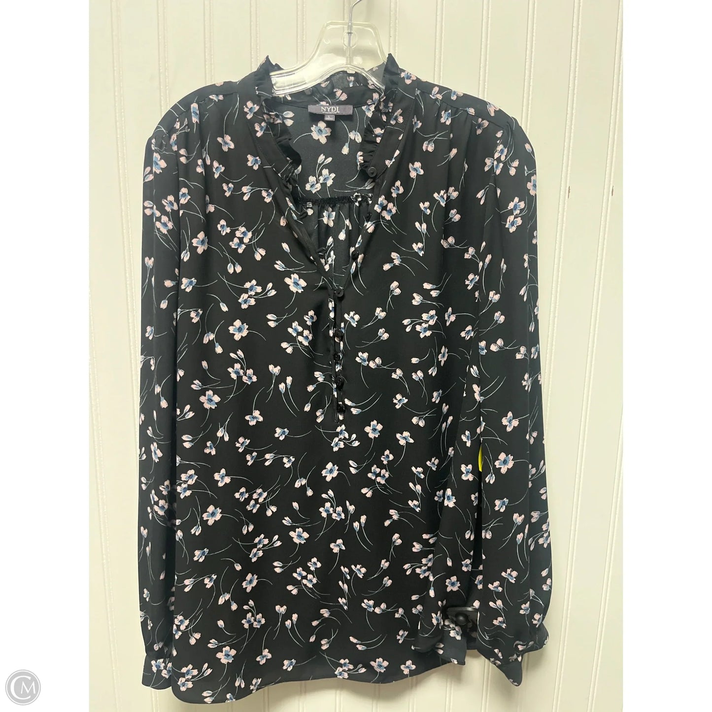 Top Long Sleeve By Not Your Daughters Jeans In Black, Size: L