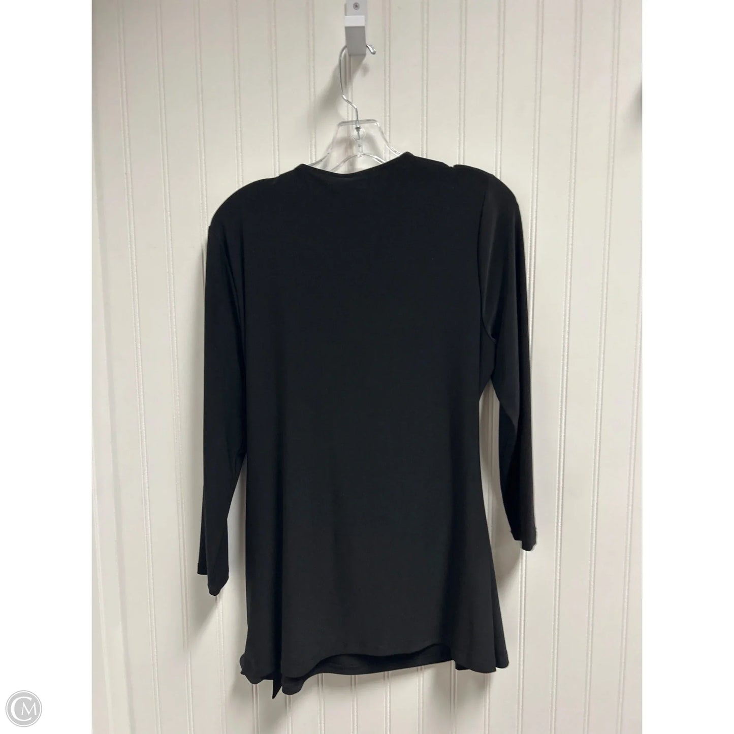 Top Long Sleeve By Anne Klein In Black, Size: L