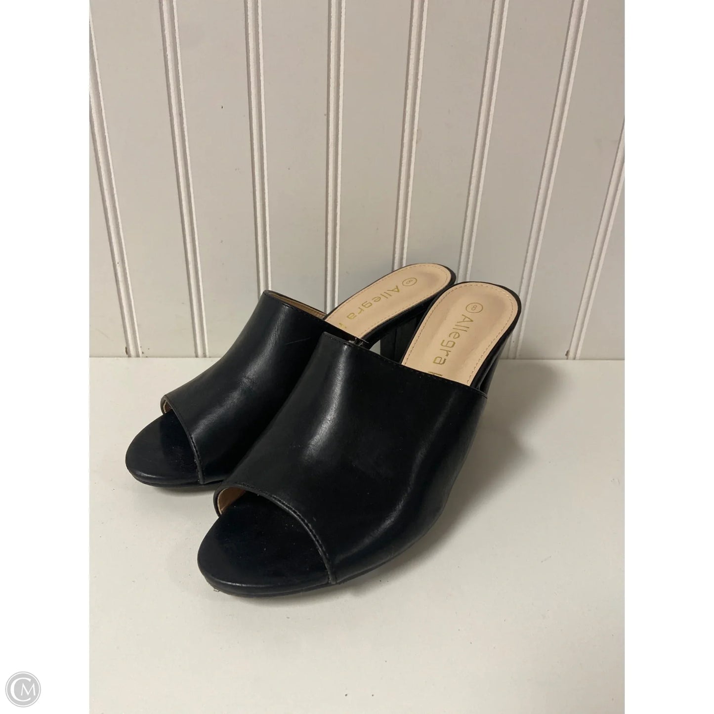 Sandals Heels Block By Allegra K In Black, Size: 8