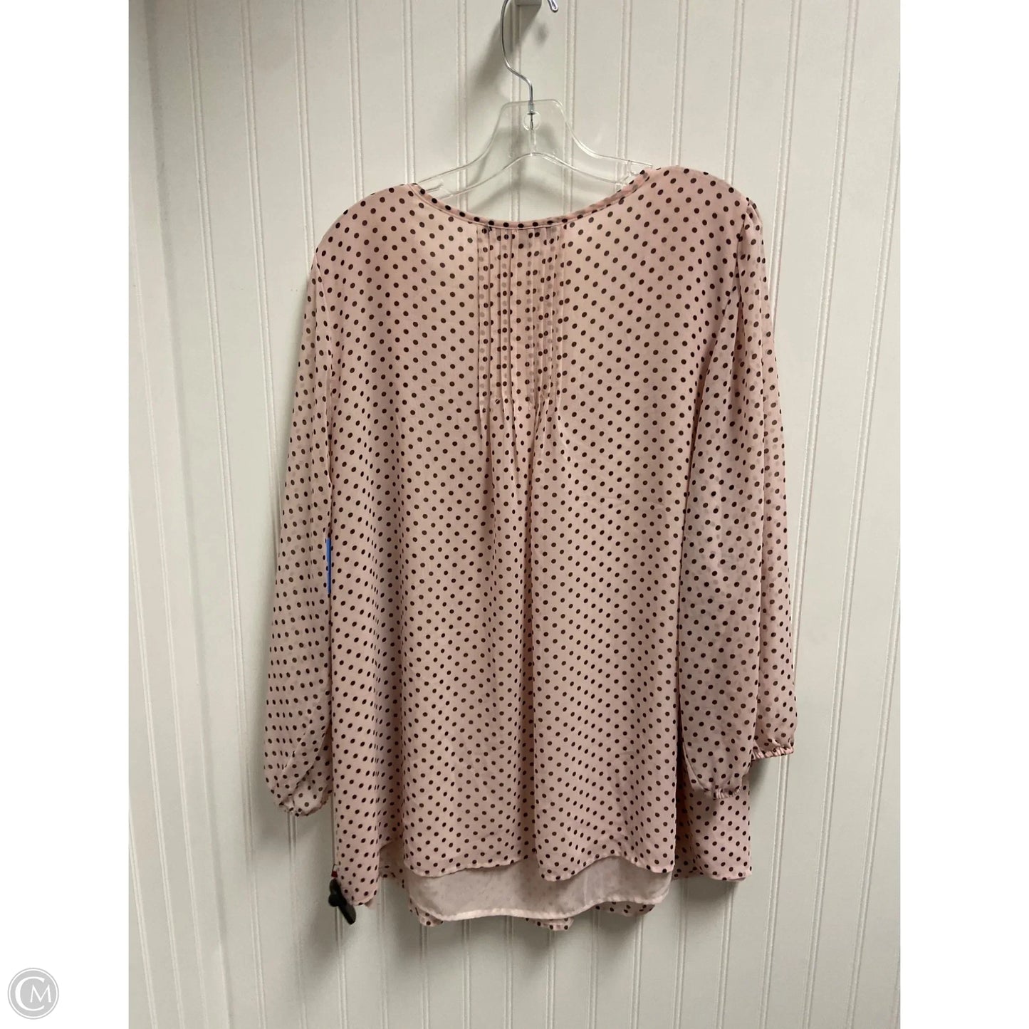 Top Long Sleeve By Tommy Hilfiger In Pink, Size: 1x