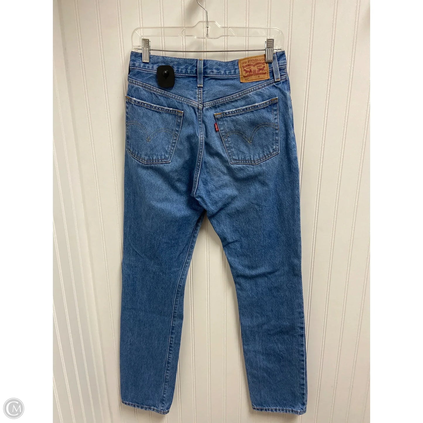 Jeans Straight By Levis In Blue Denim, Size: 6