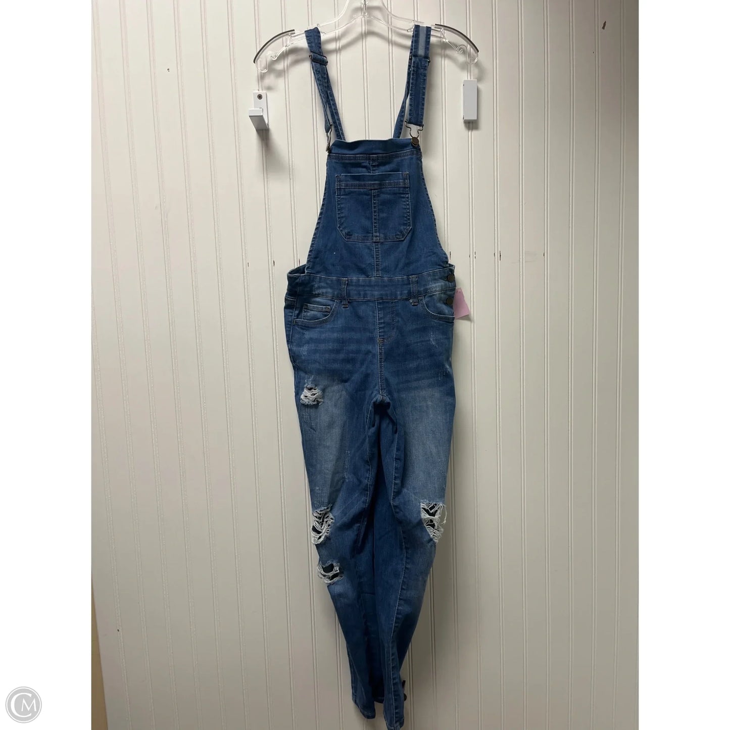 Overalls By Wax Jean In Blue Denim, Size: S