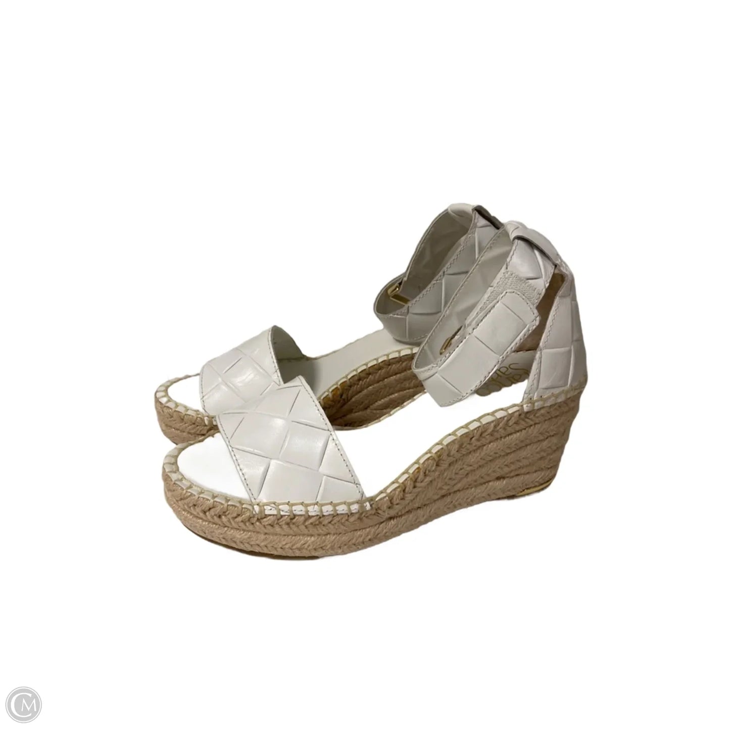Sandals Heels Wedge By Franco Sarto In White, Size: 6