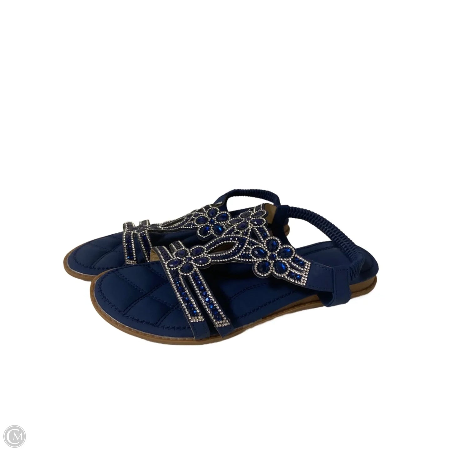 Sandals Flats By Cmf In Navy, Size: 9