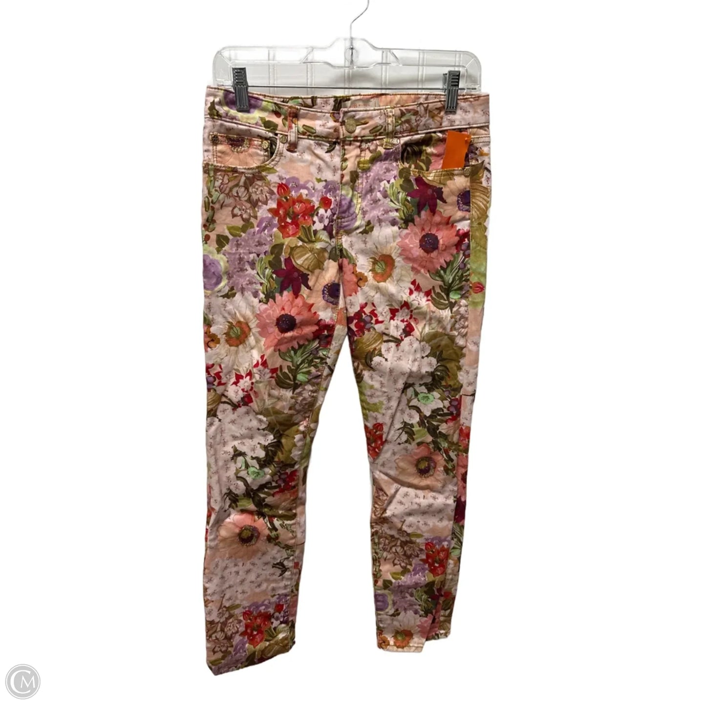 Pants Designer By Tory Burch In Floral Print, Size: 4