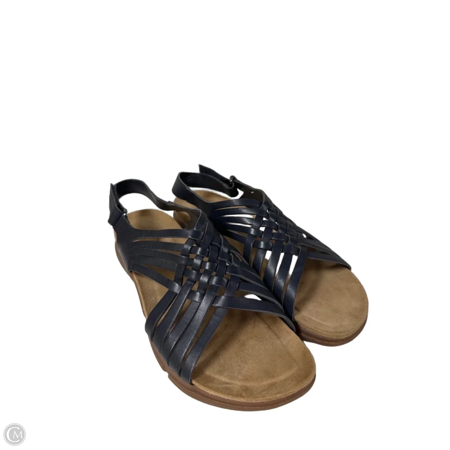 Sandals Flats By Easy Spirit In Navy, Size: 9.5