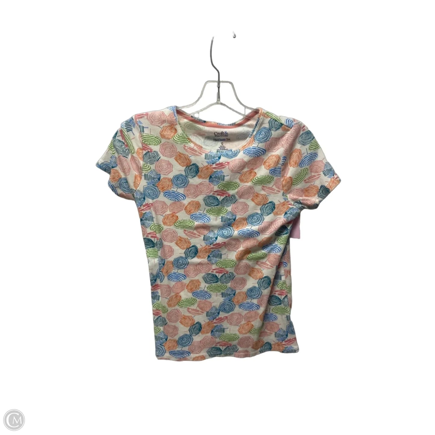 Top Short Sleeve By Croft And Barrow In White, Size: Xs