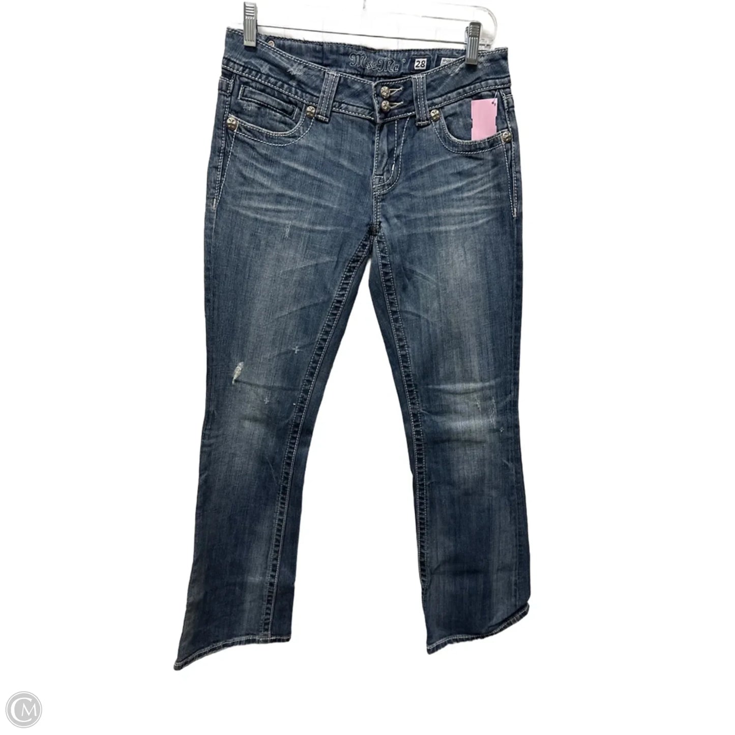 Jeans Boot Cut By Miss Me In Blue, Size: 28