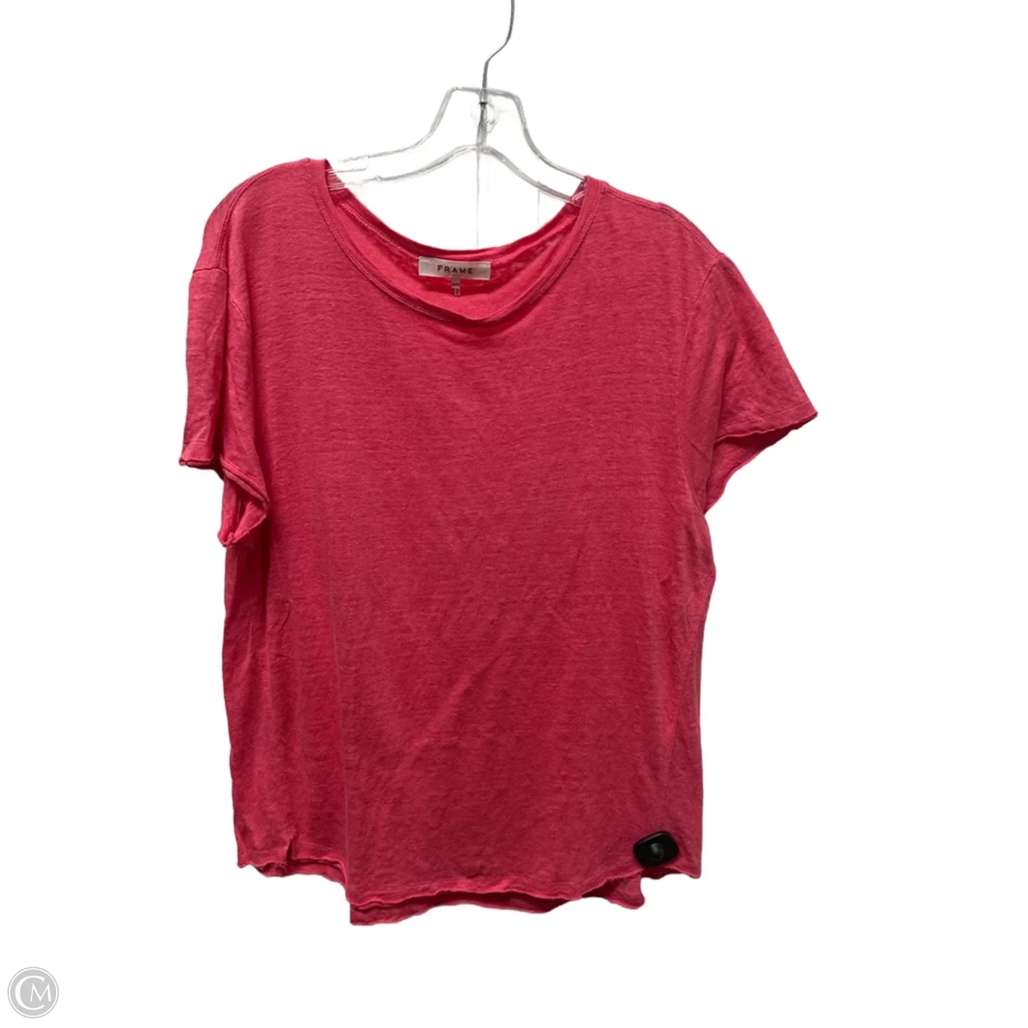 Top Short Sleeve Basic By Frame In Pink, Size: M