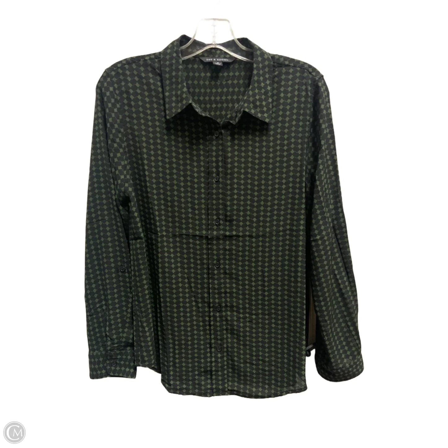 Top Long Sleeve By Zac And Rachel In Green, Size: M