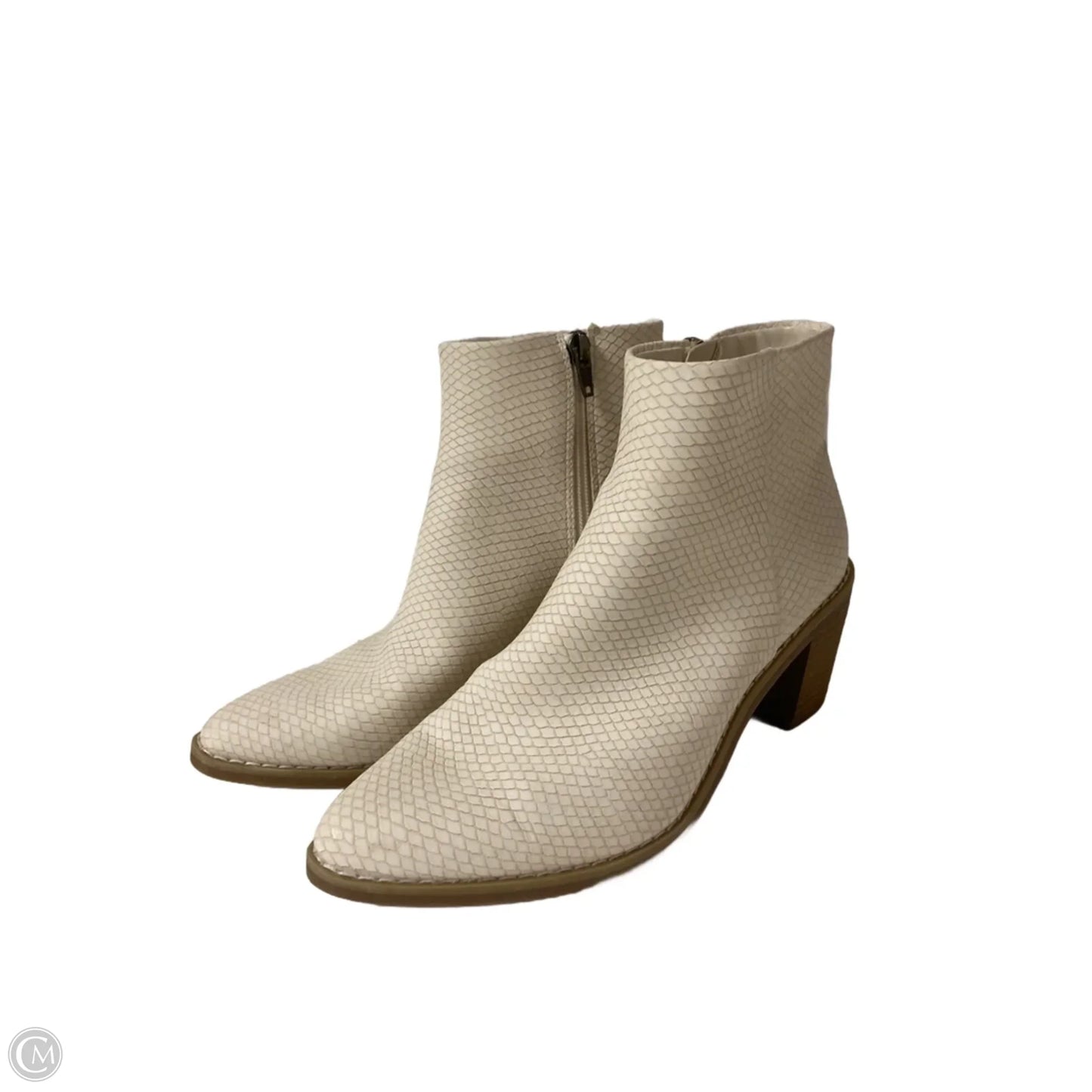 Boots Ankle Heels By Universal Thread In Cream, Size: 6.5