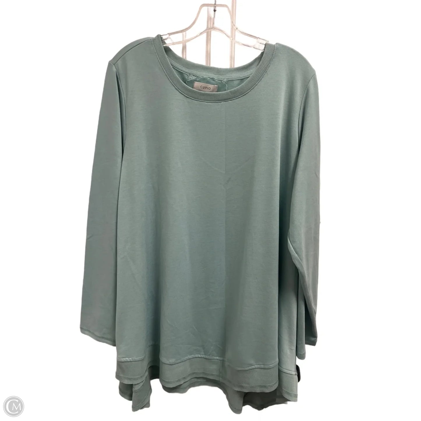 Top Long Sleeve By Cupio In Blue, Size: 2x