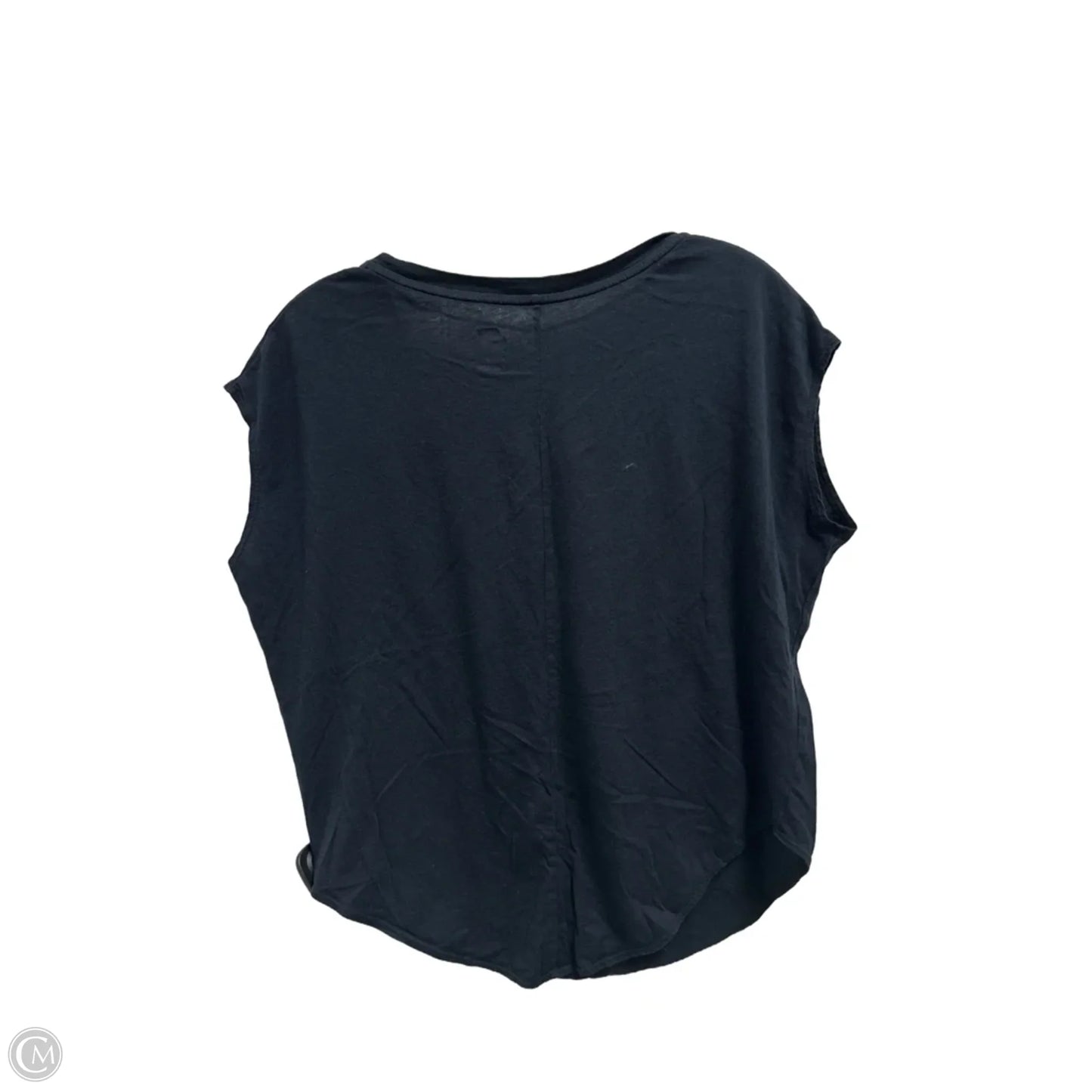 Athletic Top Short Sleeve By Nike In Black, Size: M
