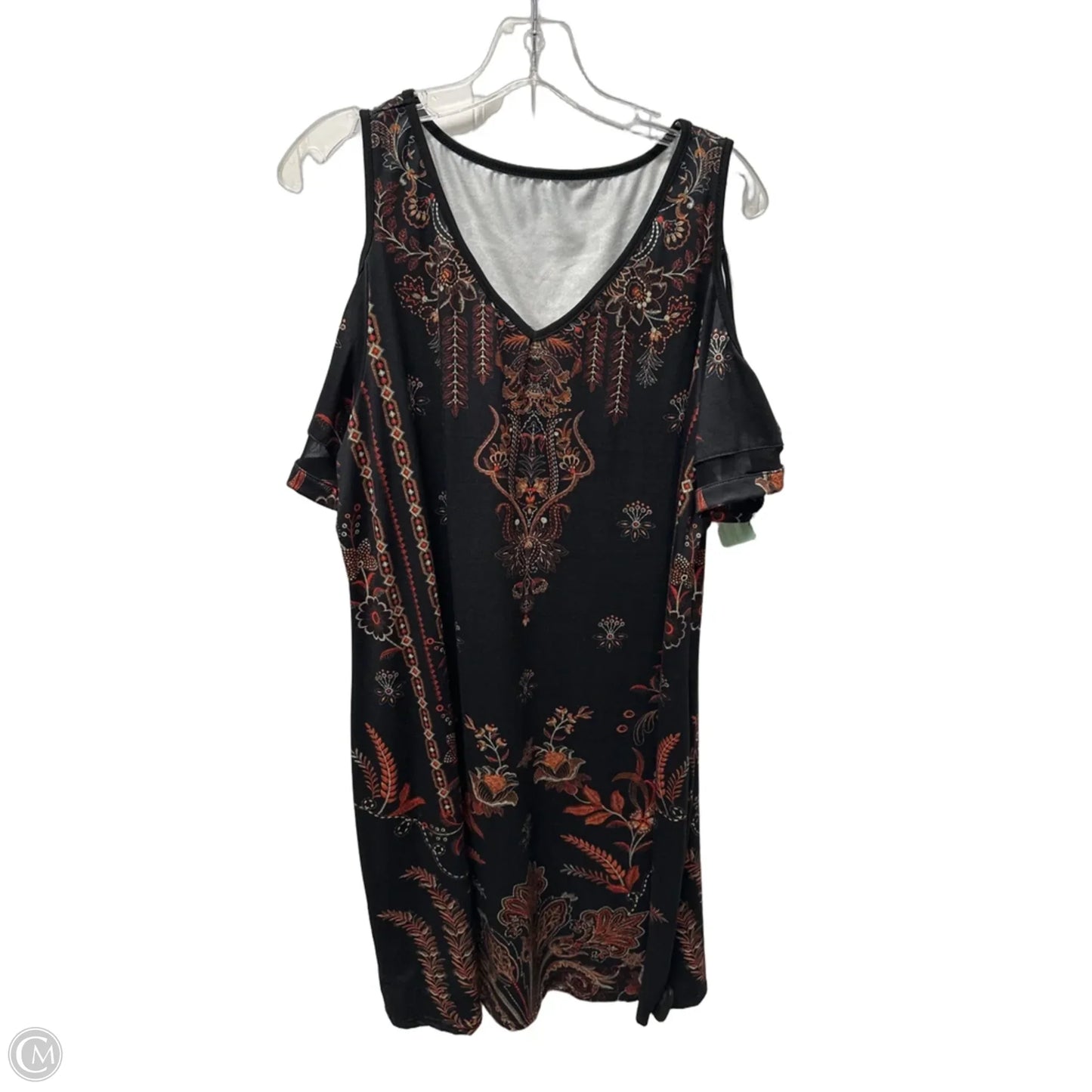 Dress Casual Midi By Shein In Black, Size: 2x