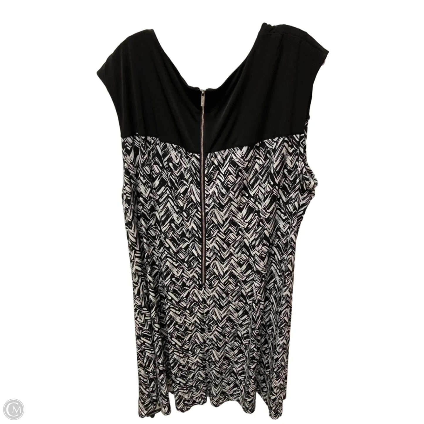 Dress Casual Midi By Calvin Klein In Black, Size: 2x