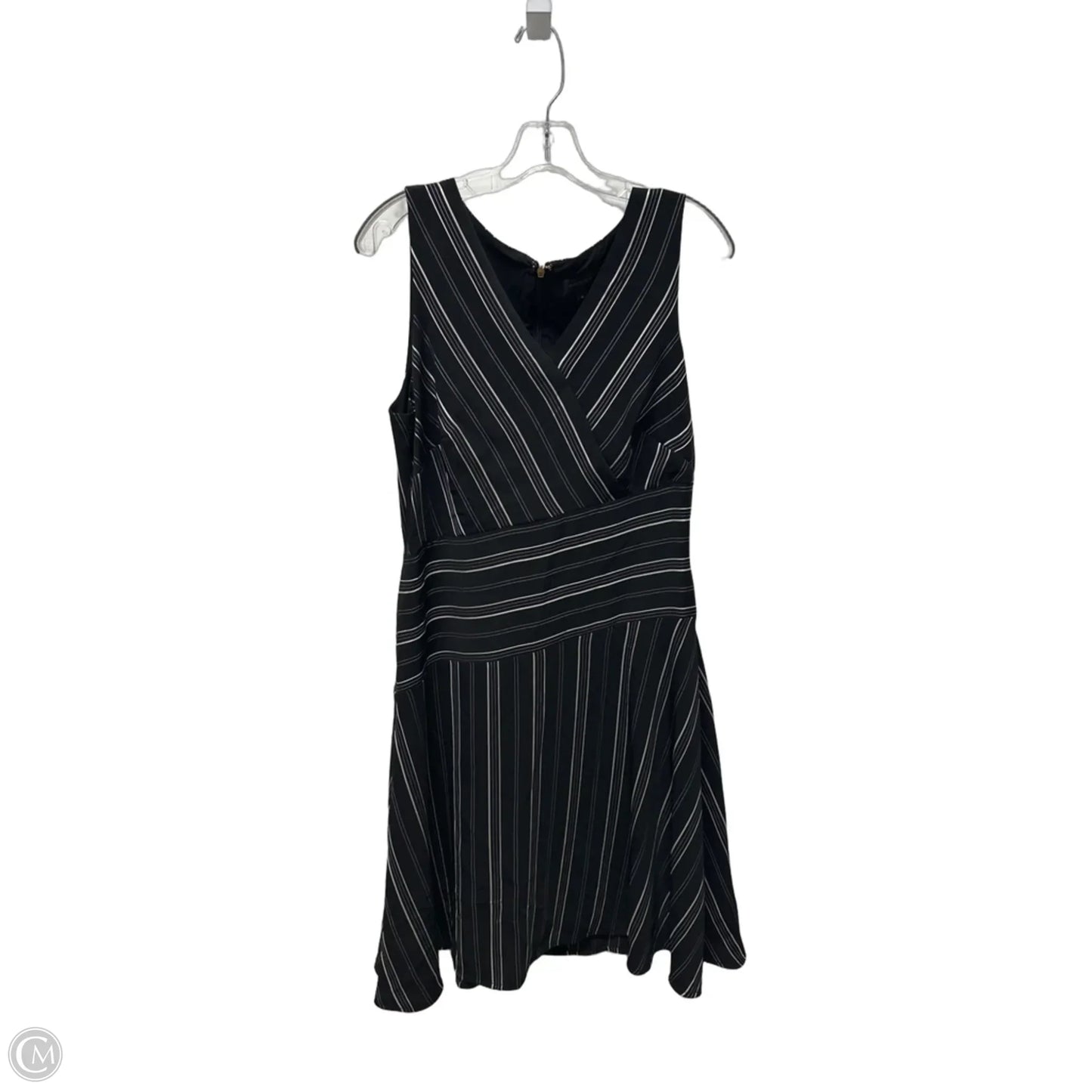 Dress Casual Midi By Donna Karan In Black, Size: L