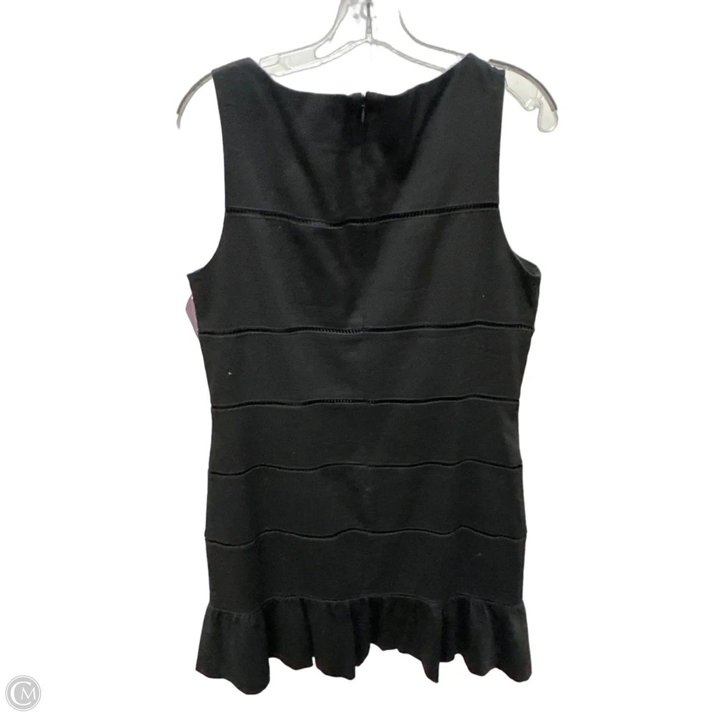 Dress Casual Midi By Ann Taylor In Black, Size: L