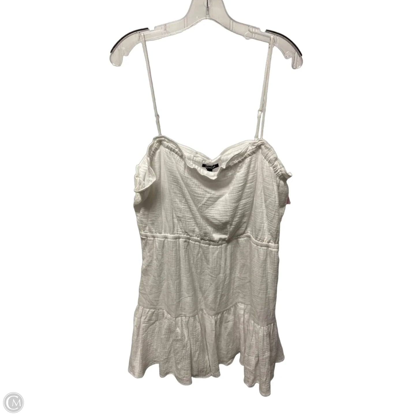 Dress Casual Midi By Express In White, Size: Xl