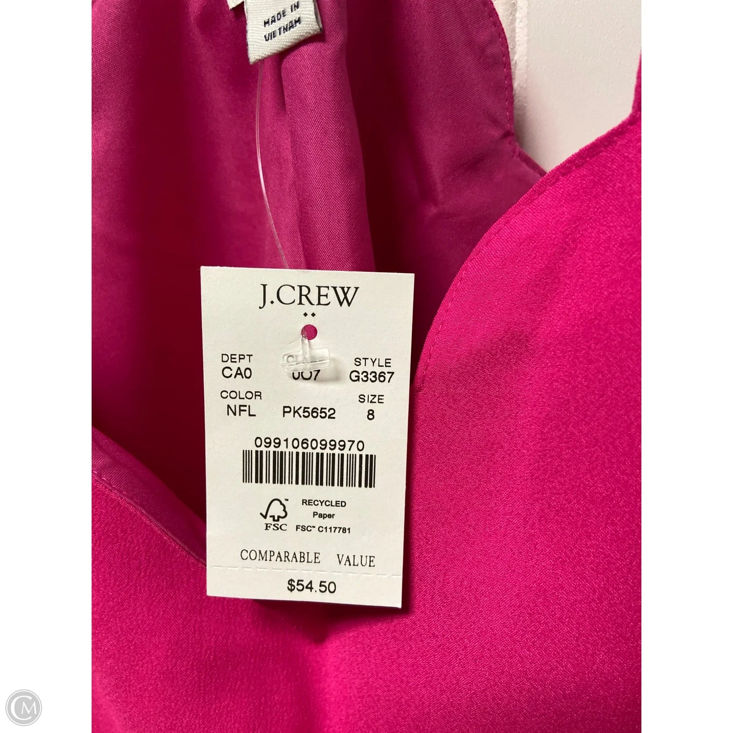 Top Sleeveless By J. Crew In Pink, Size: M