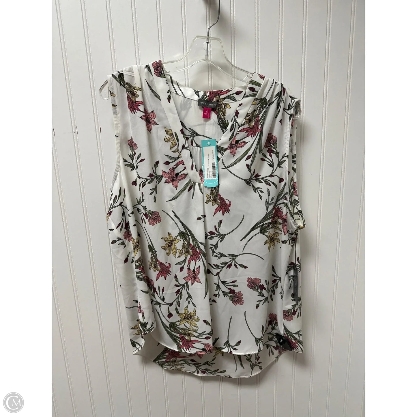 Top Sleeveless By Vince Camuto In White, Size: Xl