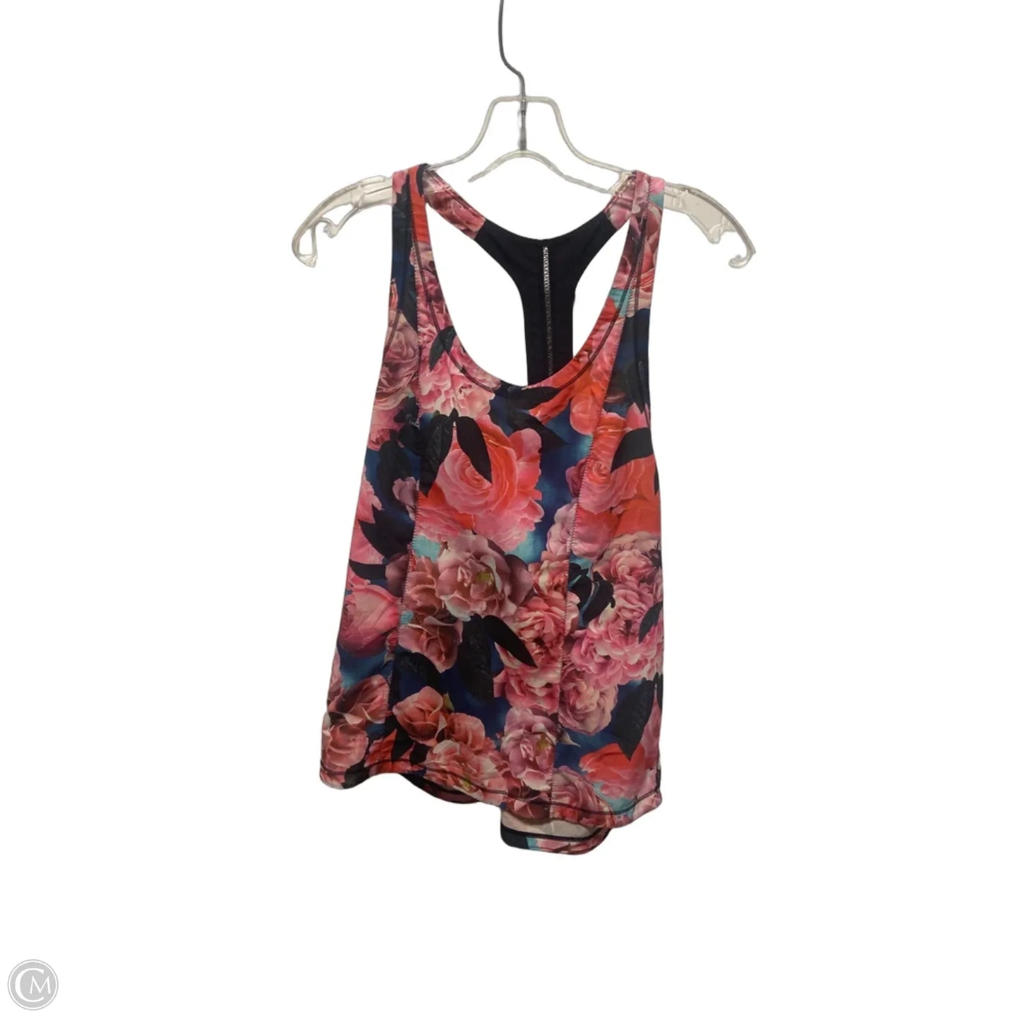 Athletic Tank Top By Lululemon In Floral Print, Size: L
