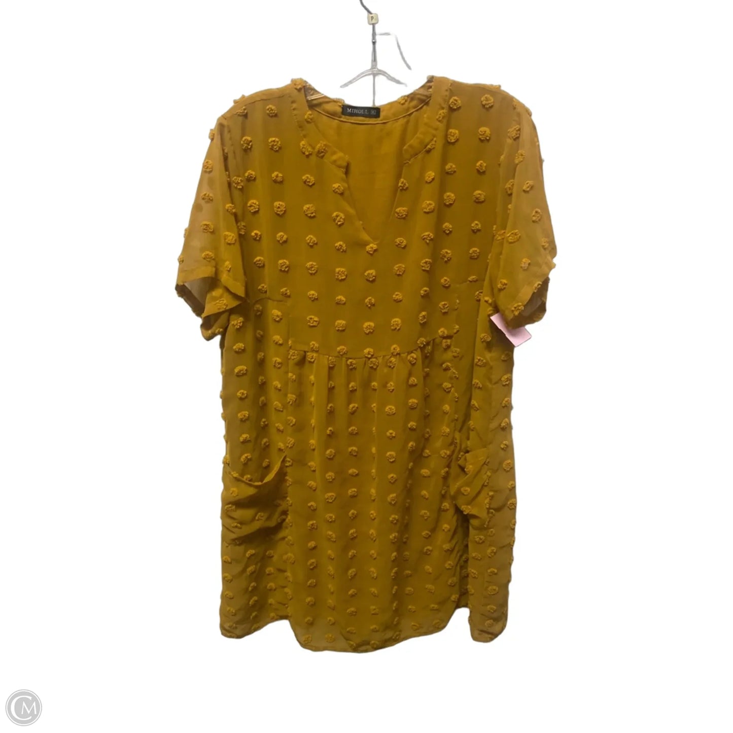 Dress Casual Midi By Miholl In Yellow, Size: Xl