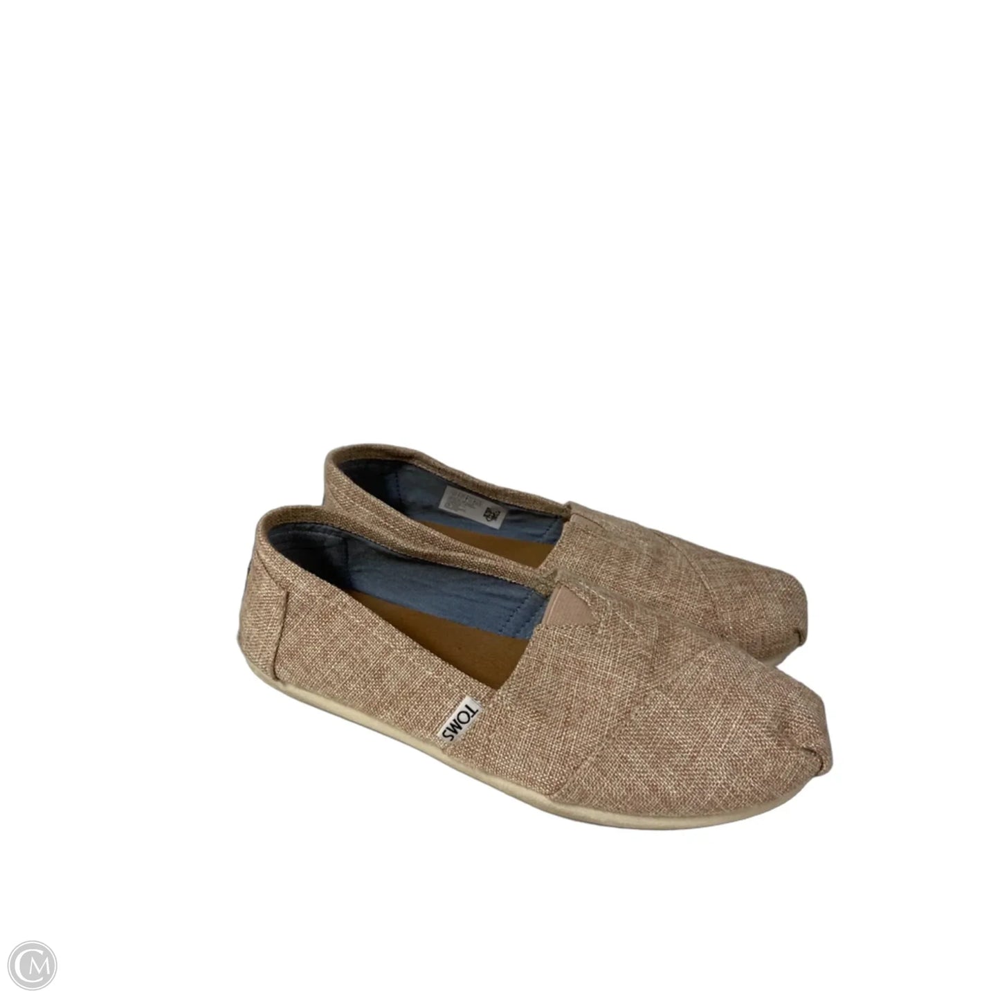 Shoes Flats By Toms In Bronze, Size: 8.5