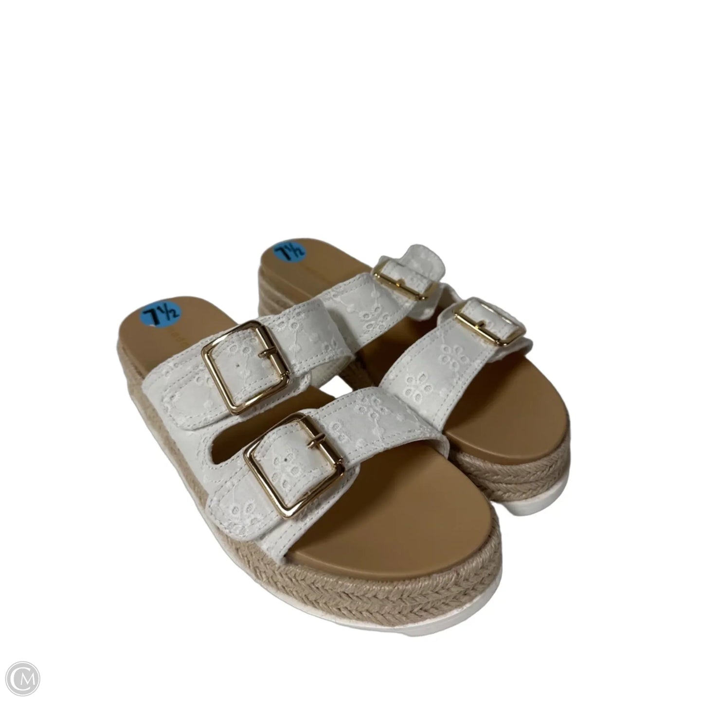 Sandals Heels Platform By Madden Girl In White, Size: 7.5