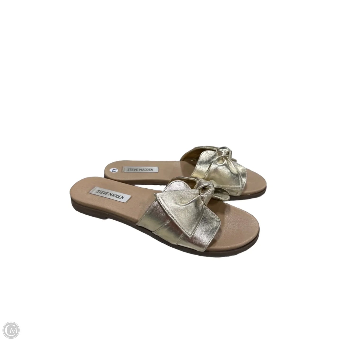 Sandals Flats By Steve Madden In Gold, Size: 8.5