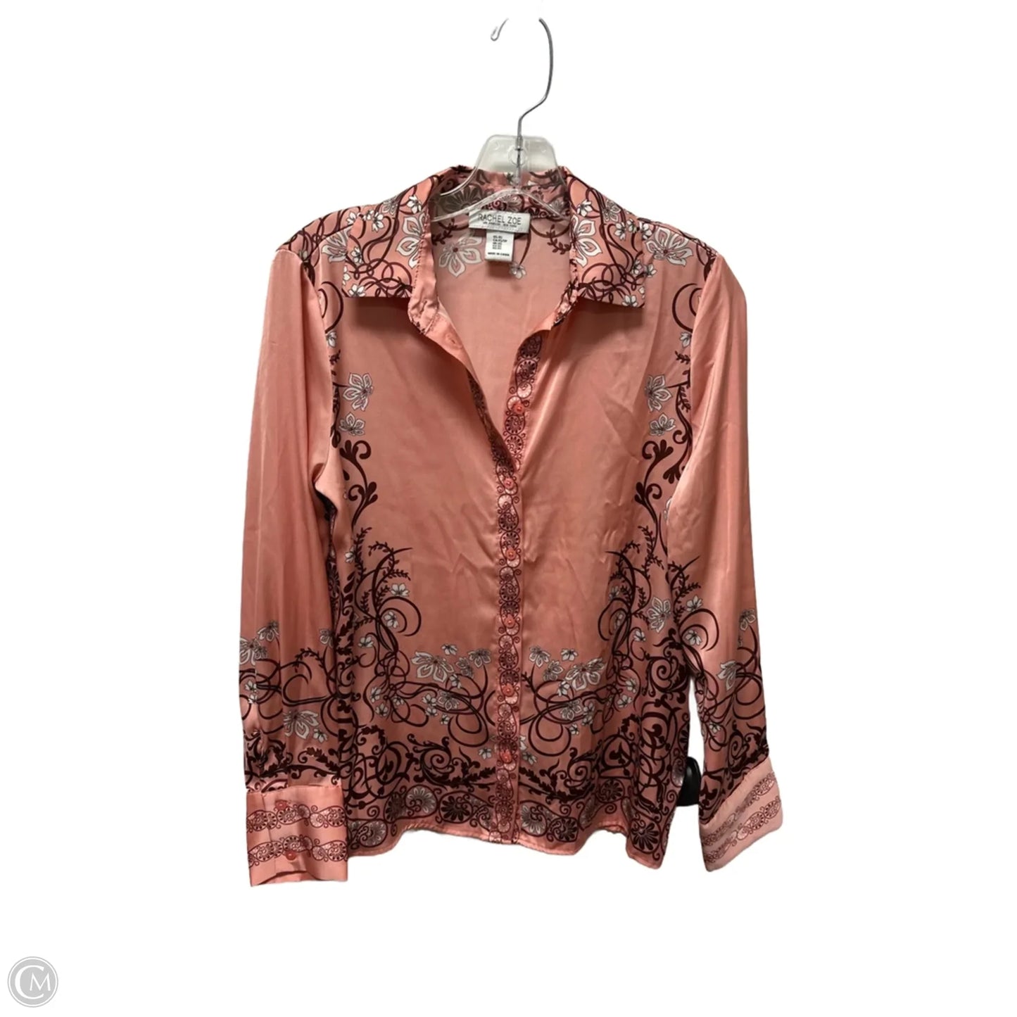 Top Long Sleeve By Rachel Zoe In Pink, Size: Xs