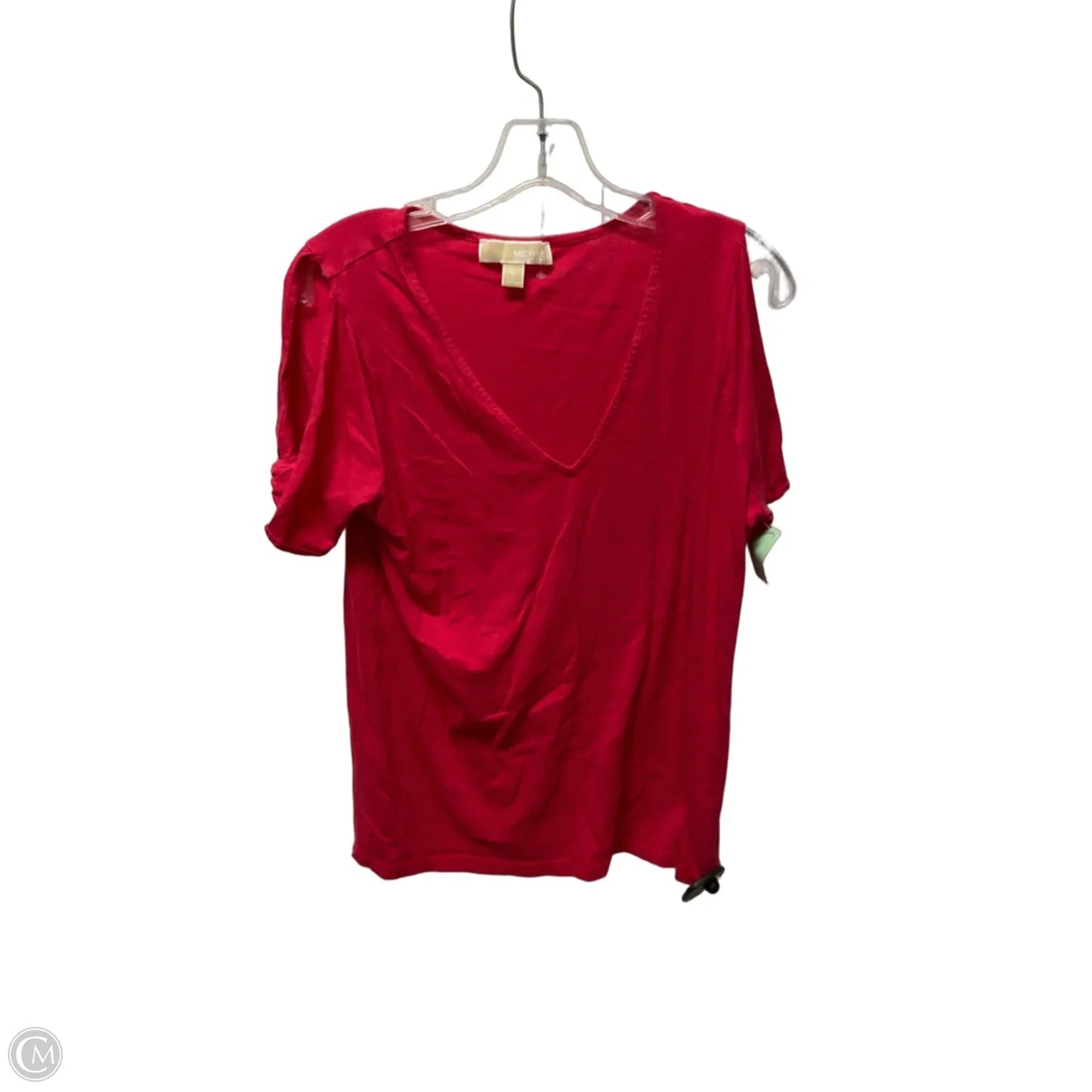 Top Short Sleeve By Michael By Michael Kors In Red, Size: L